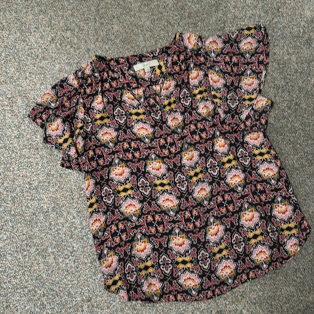 LOFT Patterned Blouse - Size M